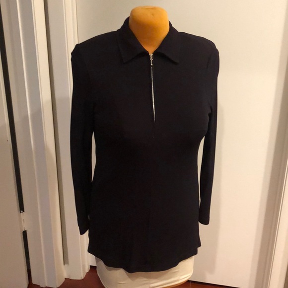 Ronni Nicole Tops - Ribbed Tunic Top w/zippered front; long sleeved size 10 or 3/$30